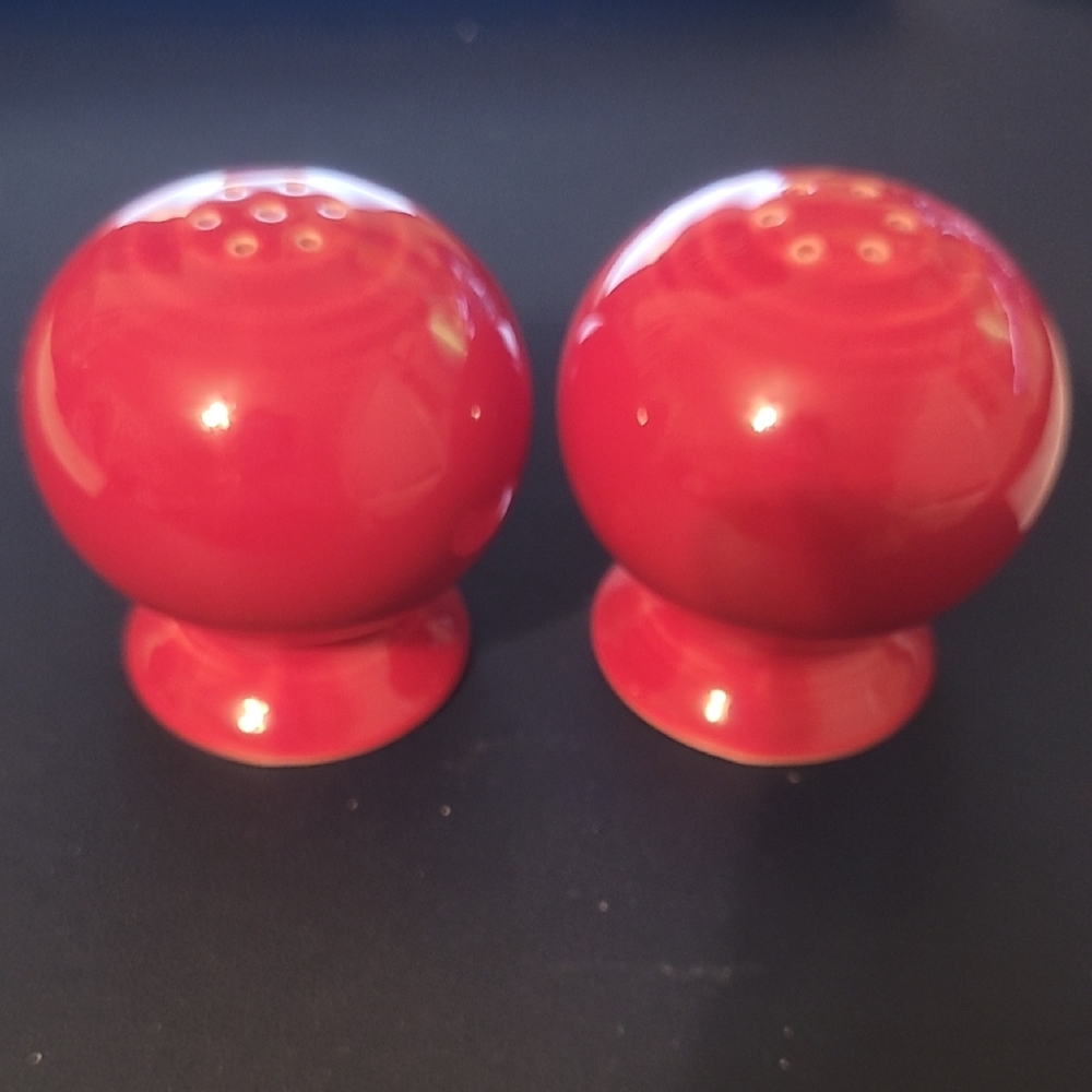 SOLD | Fiestaware | Scarlet Salt and Pepper Shakers